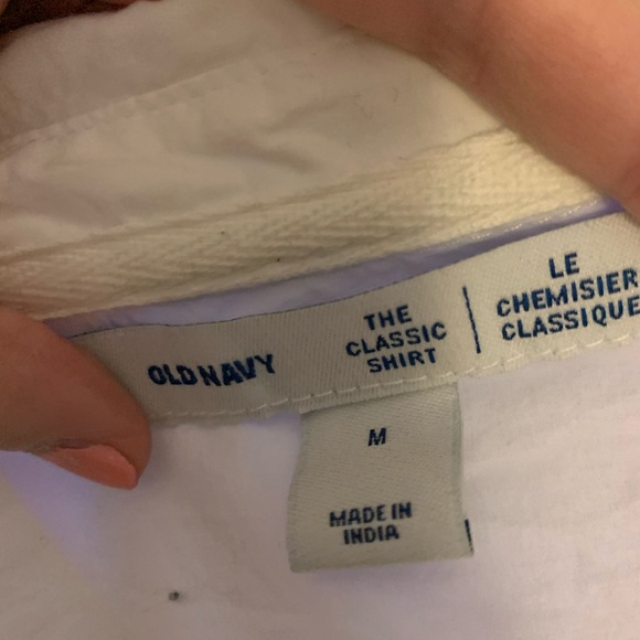 White classic button down shirt - Picture 3 of 5